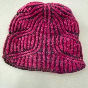 BoxerKnits fuchsia pink knit winter hat